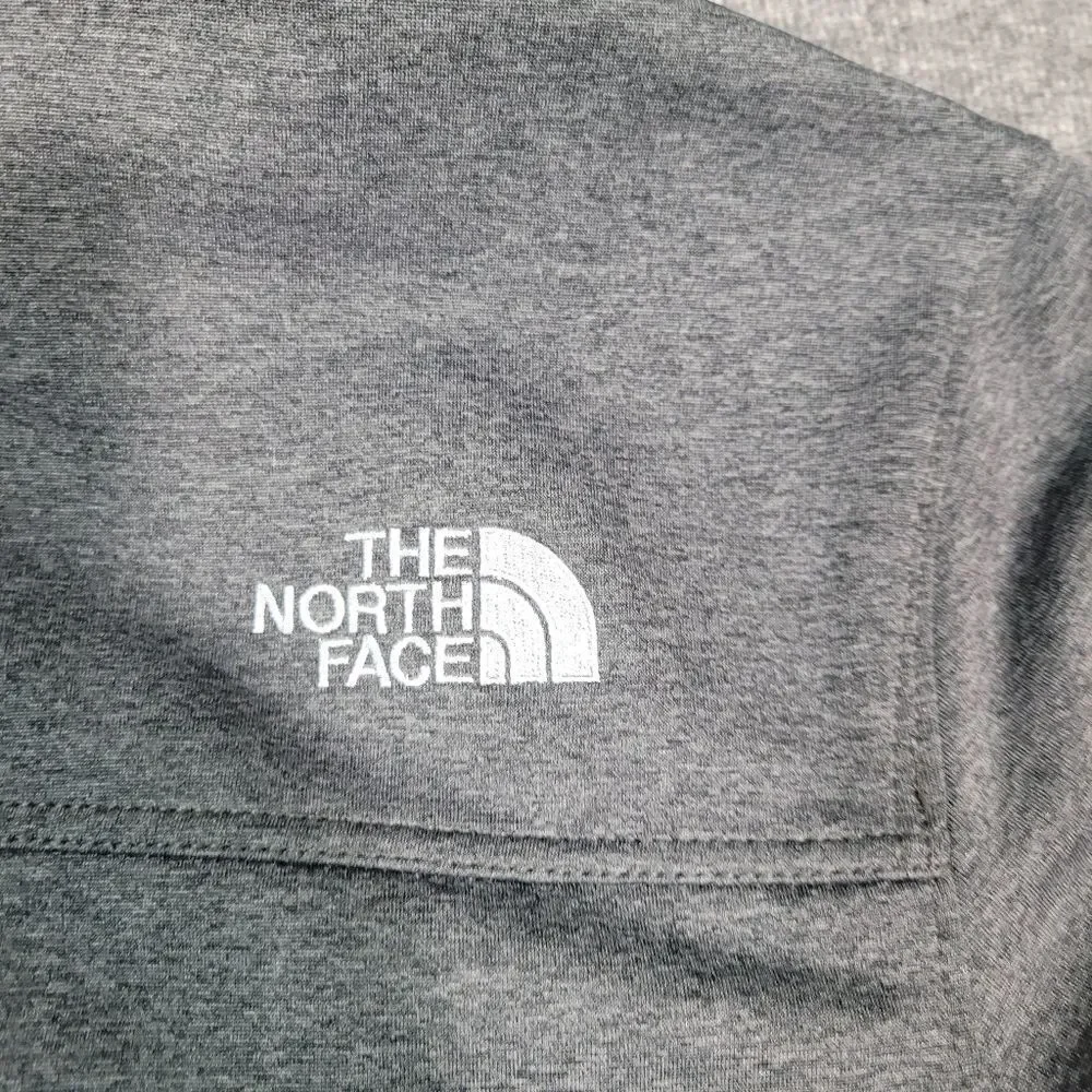 The North Face Windwall Men's Full Zipper Jacket Size M Gray Embroidered Home Go